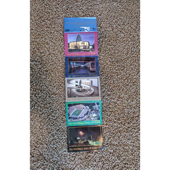 Lot Of 7 Pro Football Hall Of Fame Canton, Ohio Postcards - Picture 3 of 14